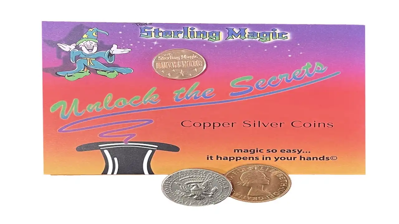 Ted’s Sterling Magic Copper Silver Coins Genuine US Half Dollar Copper Penny Coin Trick – UK